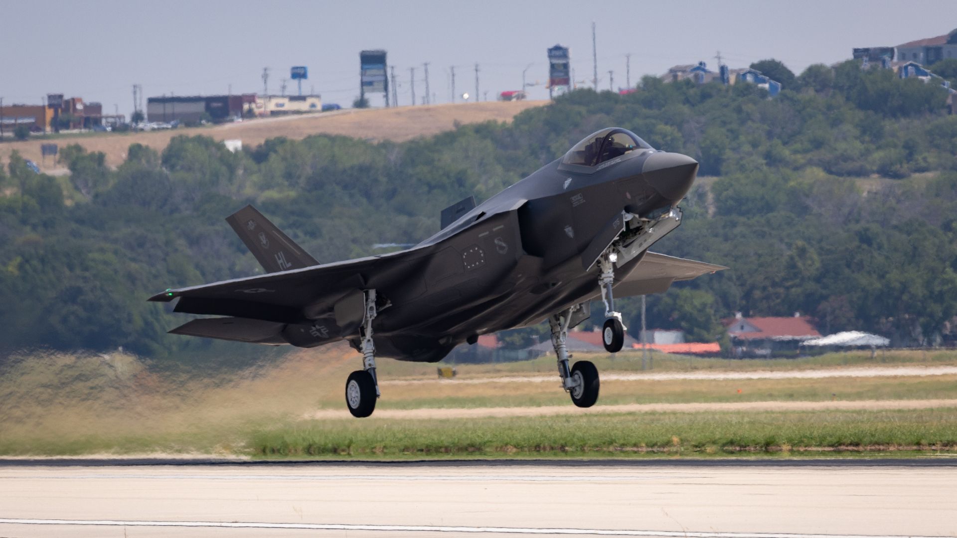 F-35 taking off